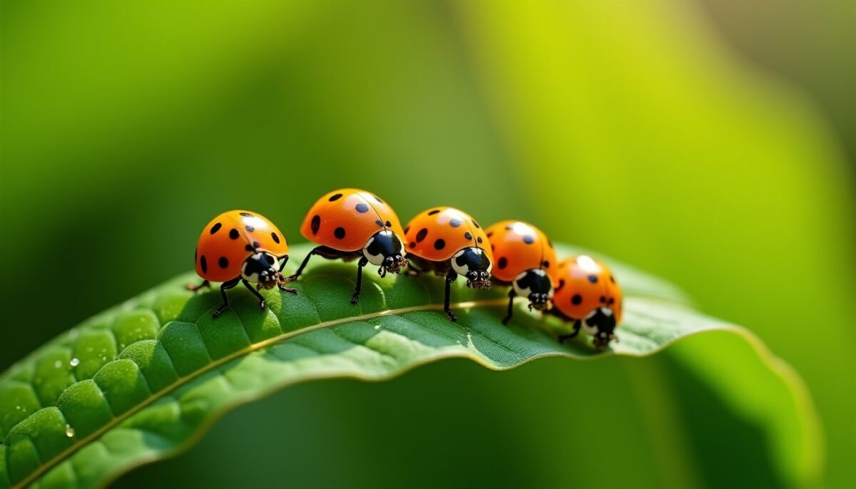 Larves de coccinelles : découvrir leur cycle de vie, leur identification et leur importance pour un jardin sain Larves de coccinelles : découvrir leur cycle de vie, leur identification et leur importance pour un jardin sain