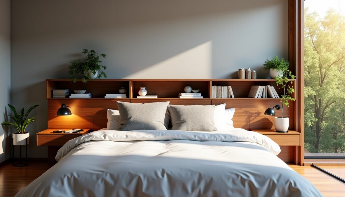 Têtes de lit astucieuses : gagnez de l’espace grâce aux rangements intégrés
